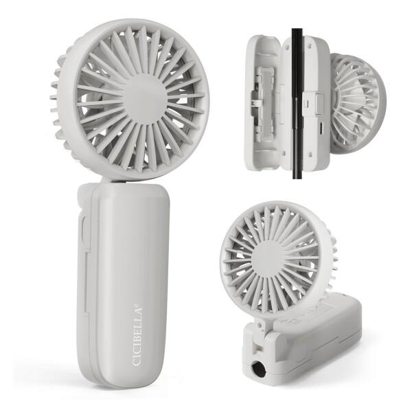 シシベラ(CICIBELLA) ハンディファン 小型 携帯扇風機 3段階風力調節 ミニ扇風機 小型扇...