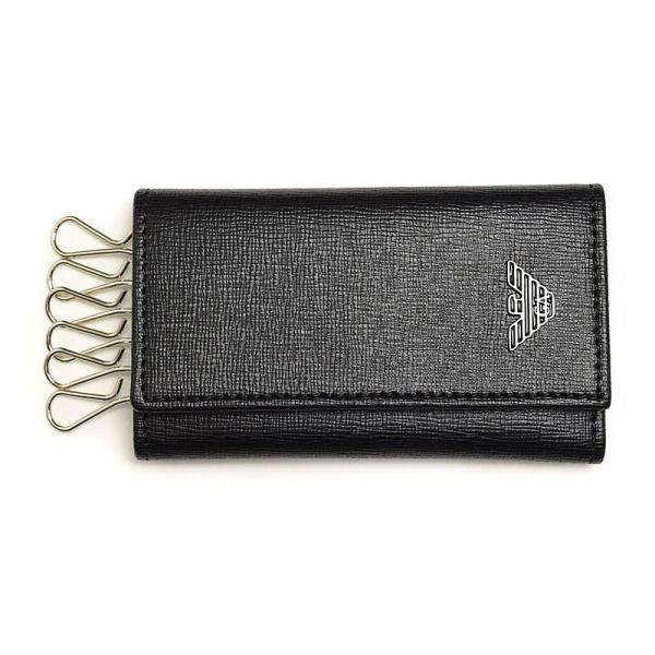 エンポリオアルマーニ キーケース ブラック EMPORIO ARMANI YEMG68 YC91E ...