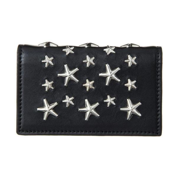 ジミーチュウ カードケース ユニセックス ブラック JIMMY CHOO NELLO CST BLA...