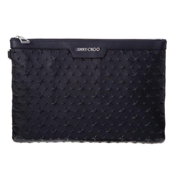 ジミーチュウ ポーチ ユニセックス ブラック JIMMY CHOO DEREK EMG BLACK ...