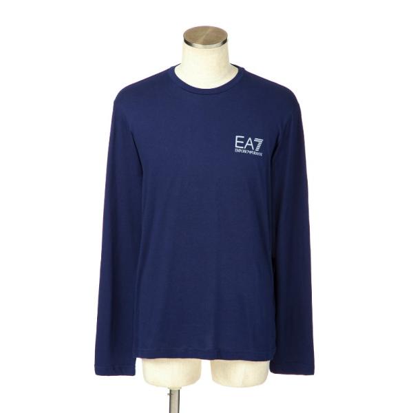 エンポリオアルマーニ EA7 Tシャツ メンズ ネイビー 長袖 ロンティー 6ZPT28 PJA2Z...