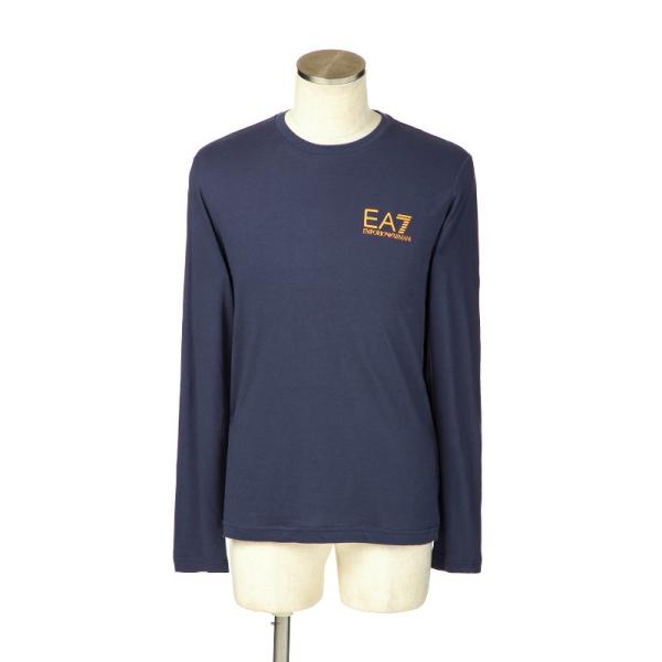エンポリオアルマーニ EA7 Tシャツ メンズ ブルー 長袖 ロンティー 6ZPT28 PJA2Z ...
