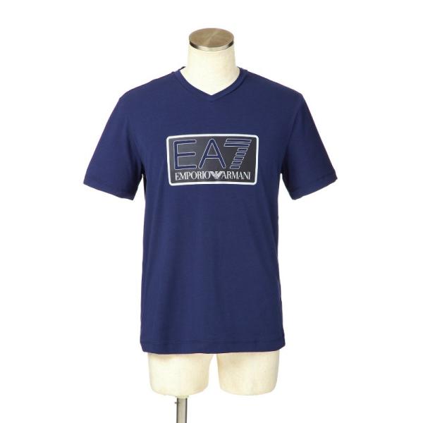 エンポリオアルマーニ EA7 Tシャツ メンズ 半袖 ネイビー 6ZPT57 PJ03Z 1554 ...