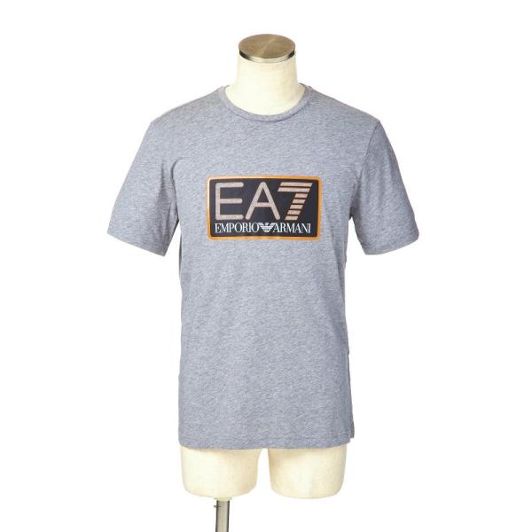 エンポリオアルマーニ EA7 Tシャツ メンズ 半袖 グレー 6ZPT81 PJ02Z 3905 ポ...