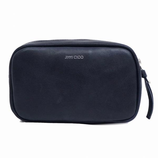 ジミーチュウ JIMMY CHOO 財布 ポーチ CAPELLA LTU NAVY/METALLIC...