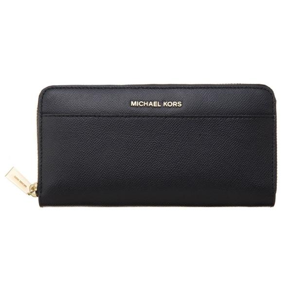 マイケルコース ラウンドファスナー長財布 財布 ブラック レディース MICHAEL KORS 34...