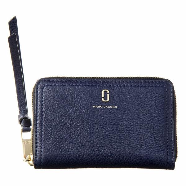 Marc Jacobs マークジェイコブス M0015358 410 ラウンドファスナー財布 ネイビ...