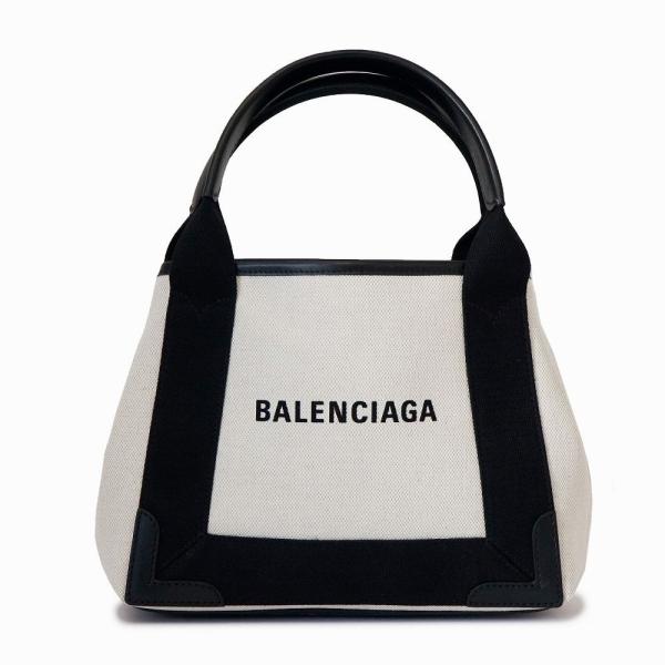 BALENCIAGA バレンシアガ 390346 AQ38N 1081 ハンドバッグ ホワイト×ブラ...