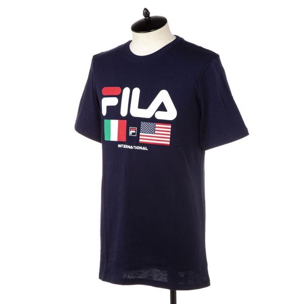 フィラ メンズ Tシャツ FILA LM913786 412 ネイビー M メール便可 ポイント利用...