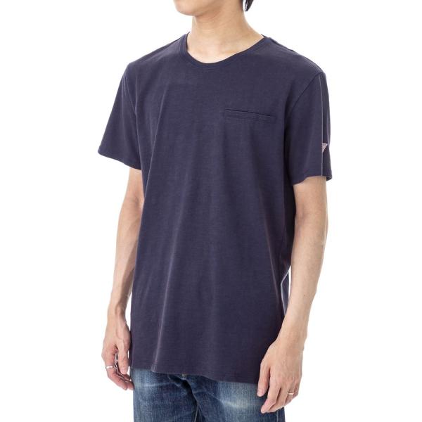 ゲス メンズ Tシャツ M0GI54 K6XN0 G720 ネイビー GUESS 半袖 ネイビー メ...