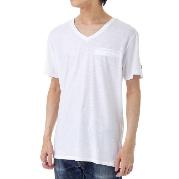 ゲス メンズ Tシャツ M0GI55 K6XN0 TWHT ホワイト GUESS 半袖 ホワイト メ...