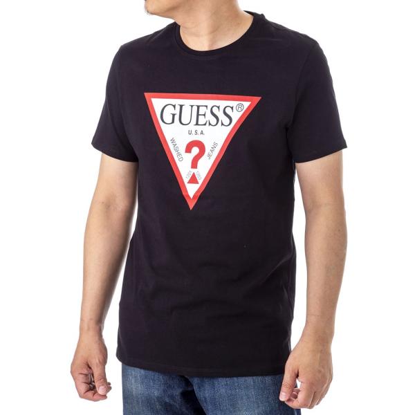 ゲス メンズ Tシャツ M0GI71 I3Z00 JBLK ブラック GUESS 半袖 ブラック  ...