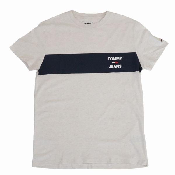 トミーヒルフィガー メンズ Ｔシャツ DM0DM07858P1I ライトグレー TOMMY HILF...