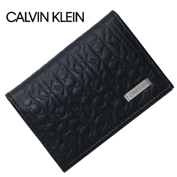 カルバンクライン メンズ 名刺入れ カードケース Calvin Klein 74286 BLACK ...
