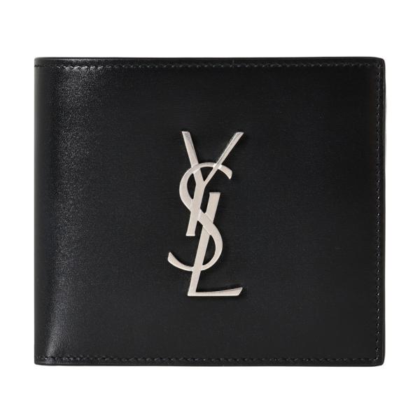 サンローラン 二つ折り財布 463249 0SX0E 1000 ブラック SAINT LAURENT...