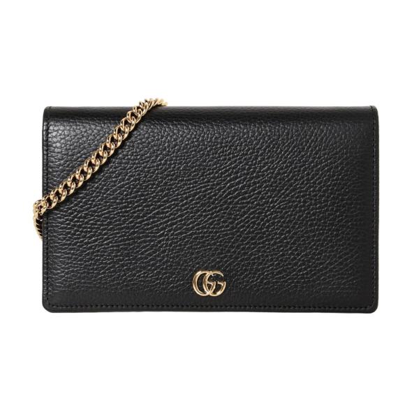 グッチ チェーンウォレット 497985 CAO0G 1000 ブラック GUCCI