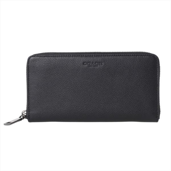 コーチアウトレット 長財布 58102 BLK Black COACH OUTLET　ラウンドファス...