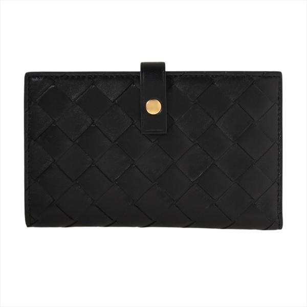 ボッテガヴェネタ 二つ折り財布 609070 VCPP3 8425 Black BOTTEGA VE...