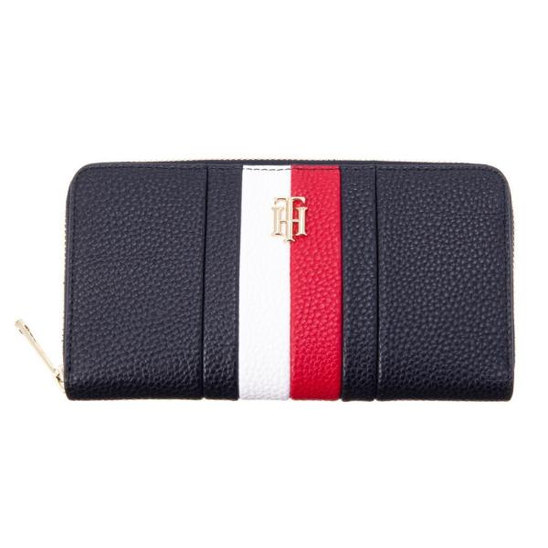 トミーヒルフィガー TOMMY HILFIGER AW0AW09899DW5 ラウンドファスナー長財...