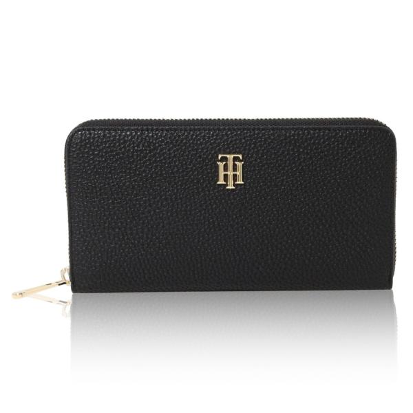 トミーヒルフィガー 財布 ラウンドファスナー長財布 AW0AW10291BDS レディース Blac...