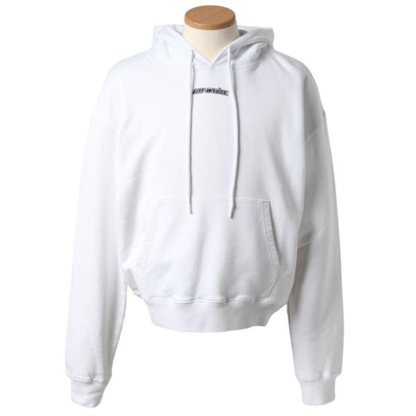 オフホワイト パーカー OMBB037E20FLE0020145 OVER HOODIE オーバーフ...