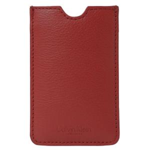 カルバンクライン キーホルダー付きケース C-06-Q ROSSO キーリング カード入れ メンズ Calvin Klein  アウトレット 在庫処分 