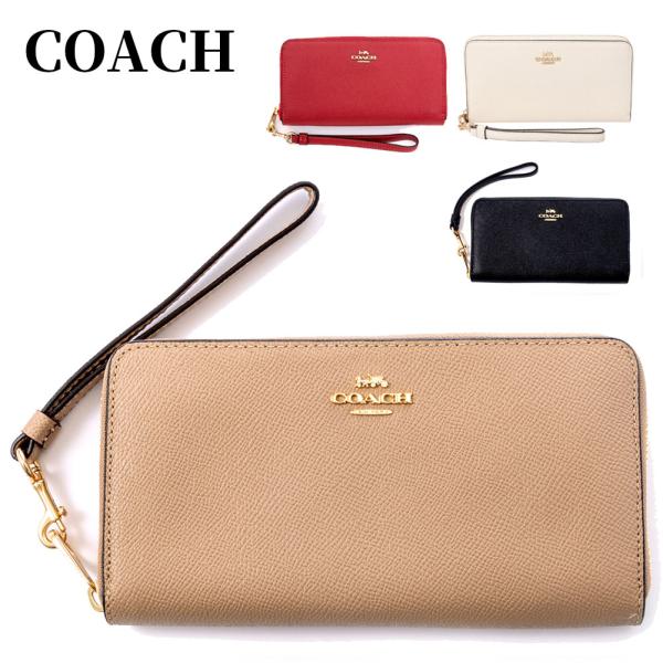 コーチ 財布 長財布 レディース C3441 COACH OUTLET ラウンドファスナー ストラッ...