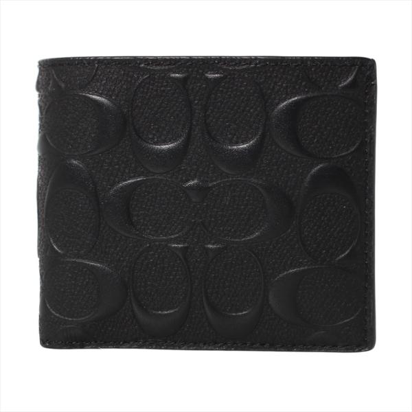 コーチアウトレット 二つ折り財布 CR459 BLK ブラック COACH OUTLET ポイント利...