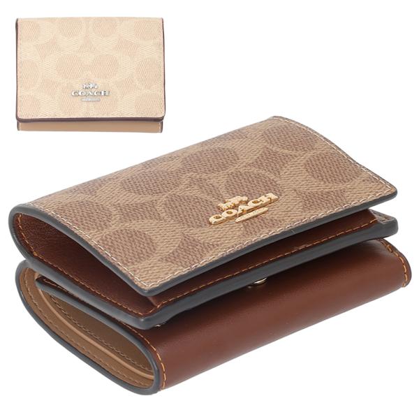 コーチアウトレット 三つ折り財布 CX164 COACH OUTLET レディース 財布 シグネチャ...