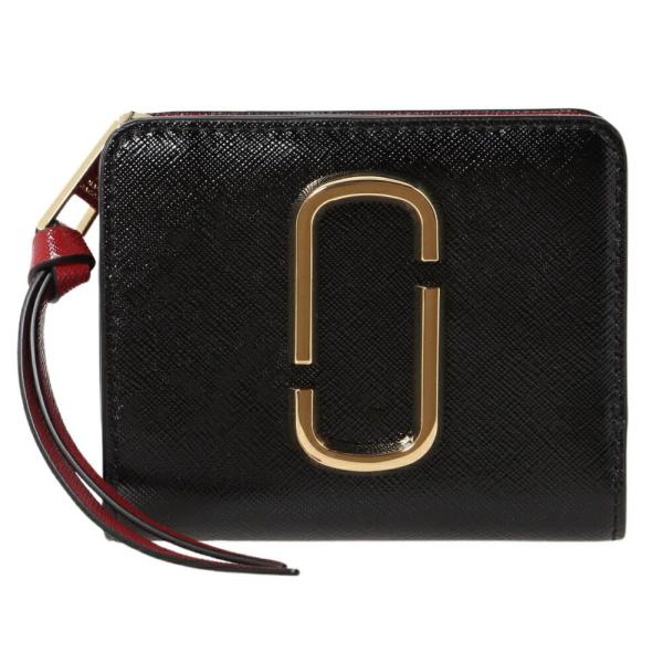 マークジェイコブス 二つ折り財布 M0013360 014 BLACK/CHIANTI レディース ...