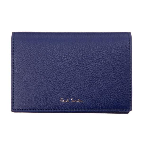 ポールスミス PAUL SMITH M1A 6711 FMULTR 46-INDIGO カードケース...