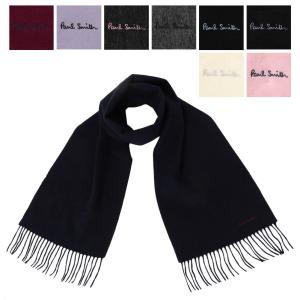 ポールスミス  ストール Paul Smith 大判ストール カシミヤ混 フリンジ チェック マフラー