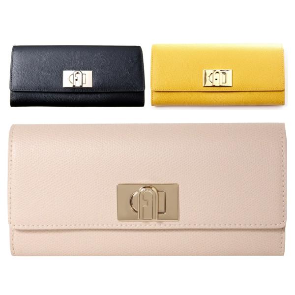 フルラ 長財布 レディース PCV0ACO ARE000 FURLA MIMOSA イエロー NER...