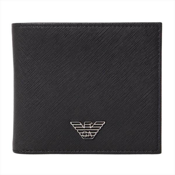 エンポリオアルマーニ 二つ折り財布・カードケース Y4R237 Y138E 81072 Black ...