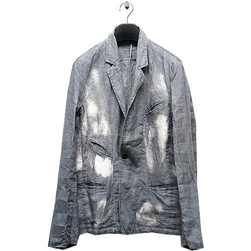 SALE50％OFF/KMRii(ケムリ)Discharge Linen JKT03/CHA
