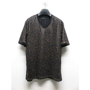 SALE40%OFF/SERIALIZE・シリアライズ/マーブル柄メッシュレイヤー TEE/BRW×BLK｜offside