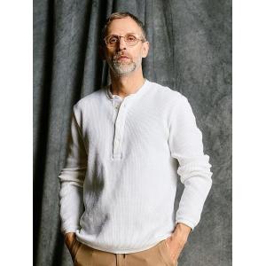 (予約品）9〜10月入荷予定/wjk・ダブルジェイケイ/waffle henley L/S/whit...