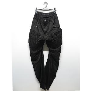 JULIUS・ユリウス/RAYON/COTTON RATINE TROUSERS12/BLACK｜offside