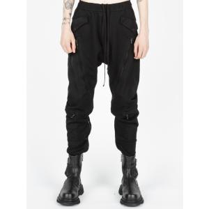 JULIUS・ユリウス/COTTON SWEAT TROUSERS10/BLACK｜offside