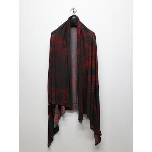 JULIUS・ユリウス/PRINTED COTTON JERSEY STOLE4/BKxBL