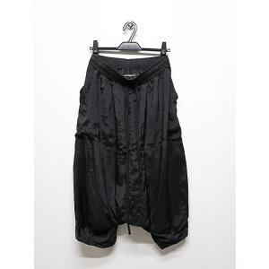 JULIUS・ユリウス/CUPRO TAFFETA TROUSERS2/BLACK