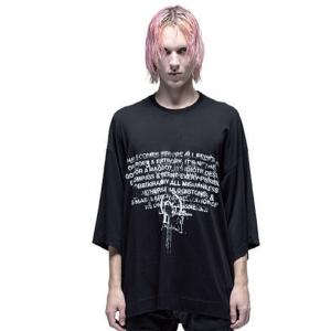 JULIUS・ユリウス/CUPRO/COTTON JERSEY CUT &amp; SEWN7/BLACK