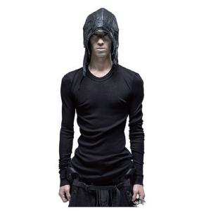 JULIUS・ユリウス/COTTON/SILK RIB CUT &amp; SEWN7/BLACK