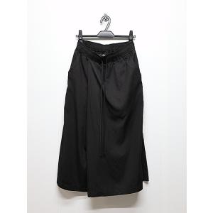 JULIUS・ユリウス/RAYON/COTTON CLOTH TROUSERS19/BLACK