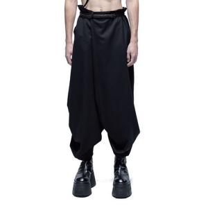 JULIUS・ユリウス/WOOL/VISCOSE CREPE TROUSERS4/BLACK