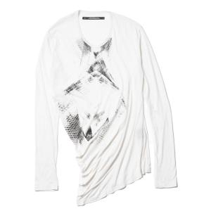 JULIUS・ユリウス/ COTTON/SILK JERSEY CUT &amp; SEWN2/OFF WH...