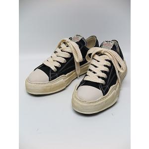 MIHARA YASUHIRO・ミハラヤスヒロ/PETERSON LOW/ Over-dyed original sole canvas Low-Top sneaker/BLK