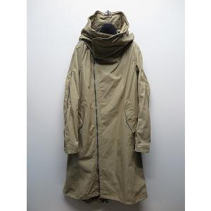 nude:masahiko maruyama ・ヌード:マサヒコマルヤマ/MULTI ZIP MILITARY HOODIE COAT - WITHOUT PATCHES/Beige｜offside