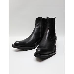 kiryuyrik・キリュウキリュウ/Cow Hide Middle Boots/Black