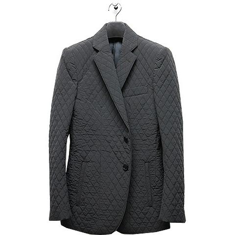 SALE60％OFF/SUMRUFF(サムラフ)-OU-キルトタッサー2Bジャケット・チャコールグレ...